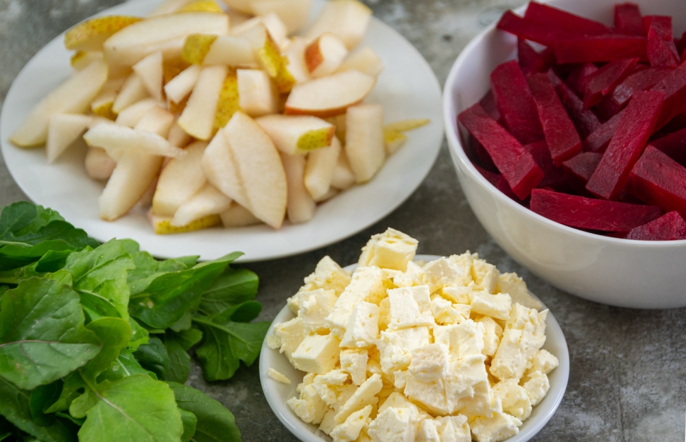 Beetroot Salad with Feta and Pear